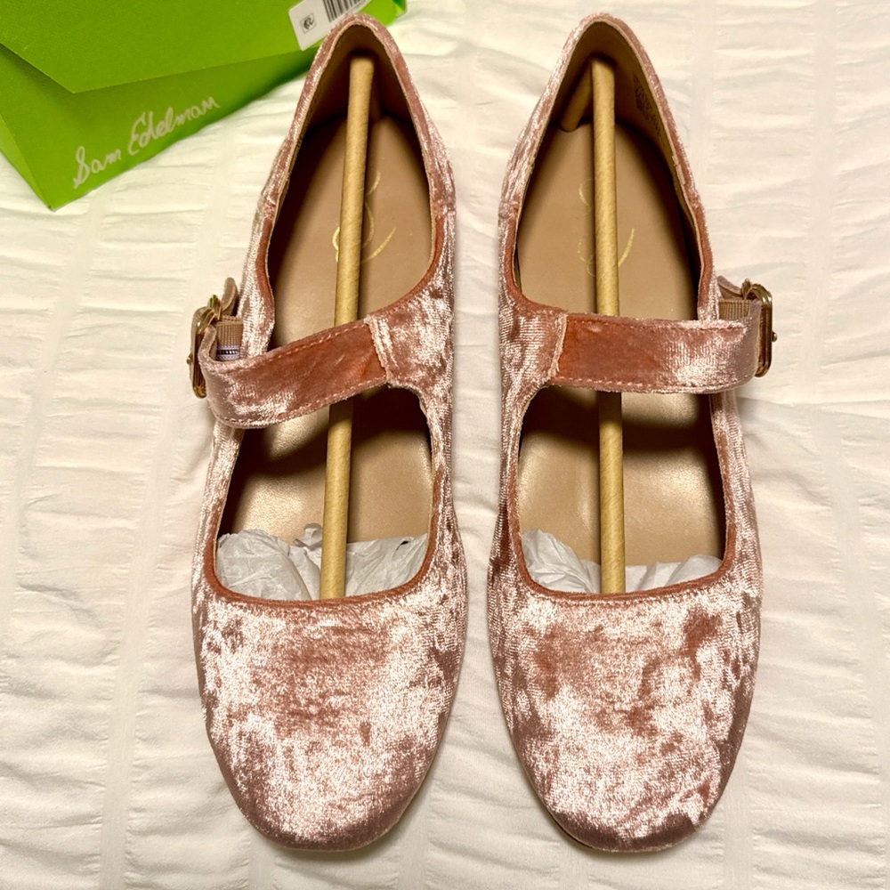 SAM EDELMAN Michaela Mary Jane Flats New in Box Kids Size 3.5